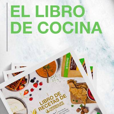 Libro de cocina Herbalife con 80 recetas